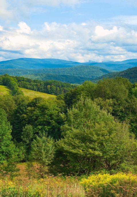 Vista of the Catskills from a scenic lookout near Andes, New York